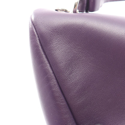 トライアングル 2WAY ハンドバッグ レザー パープル プラダ バッグ PRADA