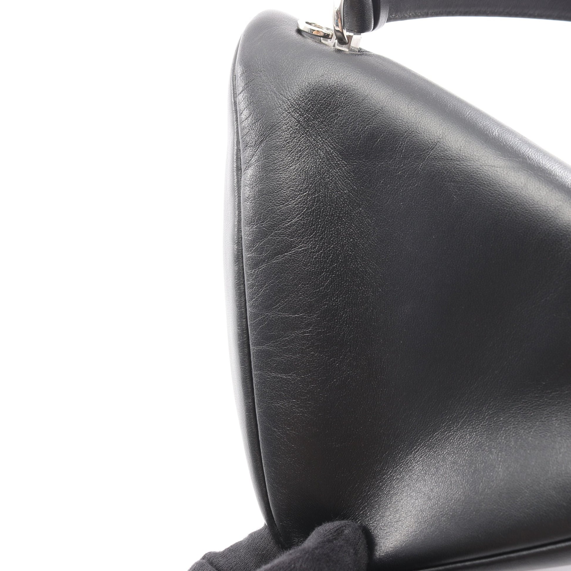トライアングル 2WAY ハンドバッグ レザー ブラック プラダ バッグ PRADA