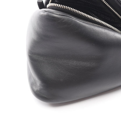 トライアングル 2WAY ハンドバッグ レザー ブラック プラダ バッグ PRADA