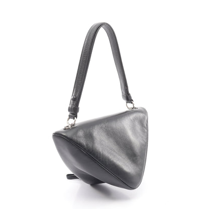 トライアングル 2WAY ハンドバッグ レザー ブラック プラダ バッグ PRADA
