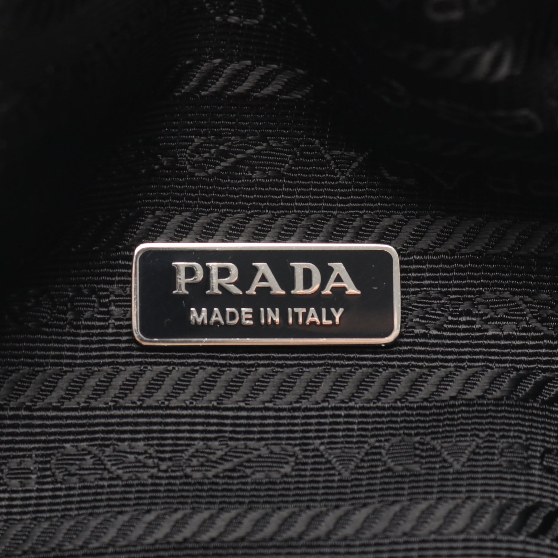 トライアングル 2WAY ハンドバッグ レザー ブラック プラダ バッグ PRADA
