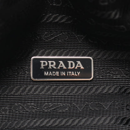 トライアングル 2WAY ハンドバッグ レザー ブラック プラダ バッグ PRADA