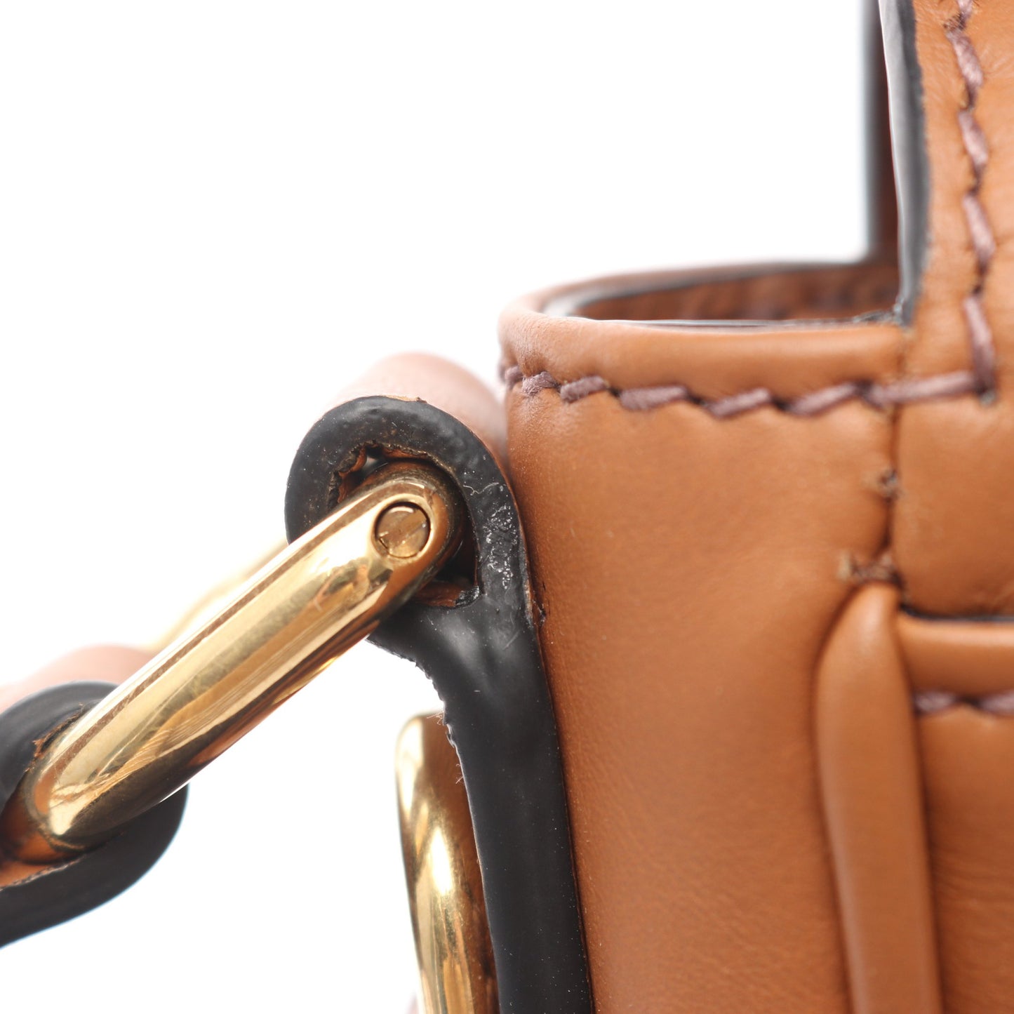 CRM FINE CALF ペニー 2WAY ハンドバッグ レザー ブラウン ミュウミュウ バッグ miu miu