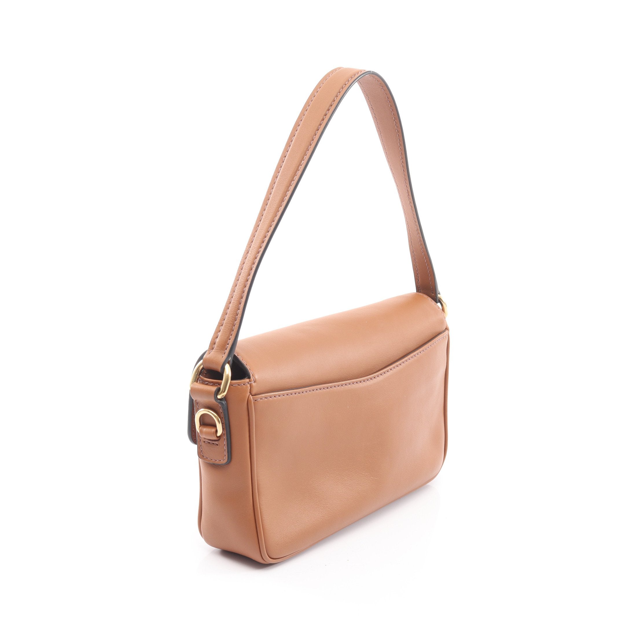 Miu Miu ミュウ ミュウ ハンドバッグ CRM FINE CALF ペニー 2WAY CRM FINE CALF ペニー 2WAY ハンドバッグ レザー ブラウン ミュウ