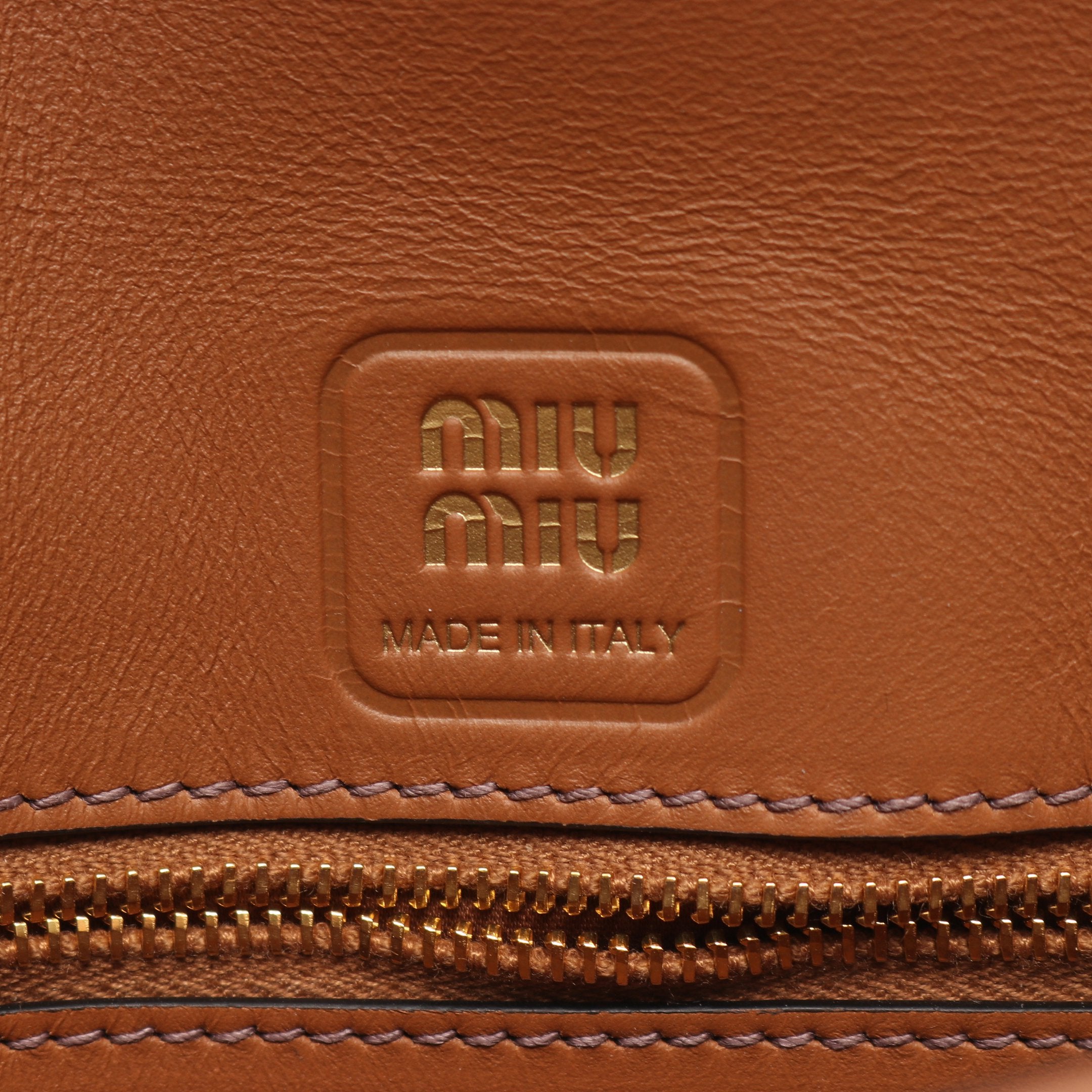 CRM FINE CALF ペニー 2WAY ハンドバッグ レザー ブラウン ミュウ