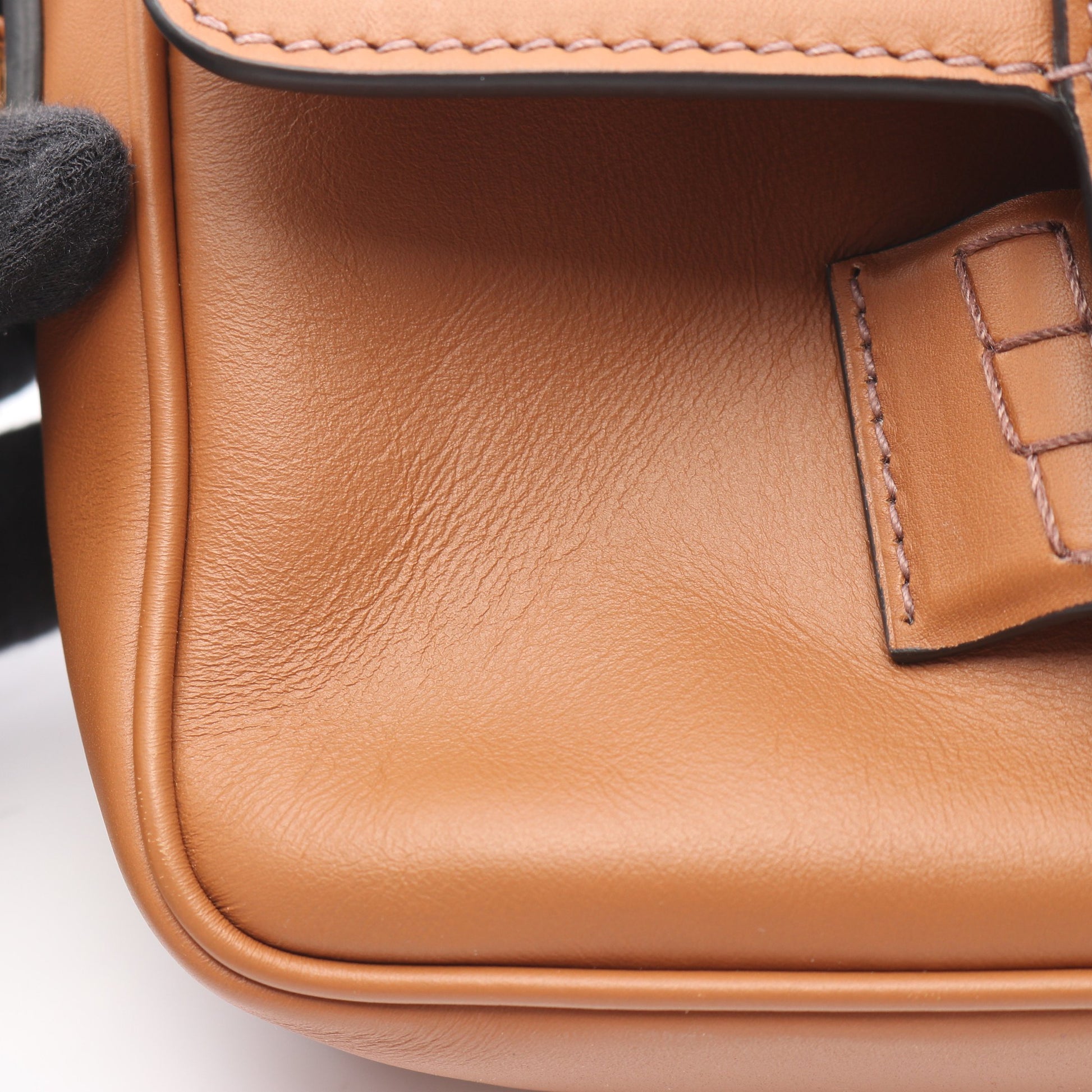 CRM FINE CALF ペニー 2WAY ハンドバッグ レザー ブラウン ミュウミュウ バッグ miu miu