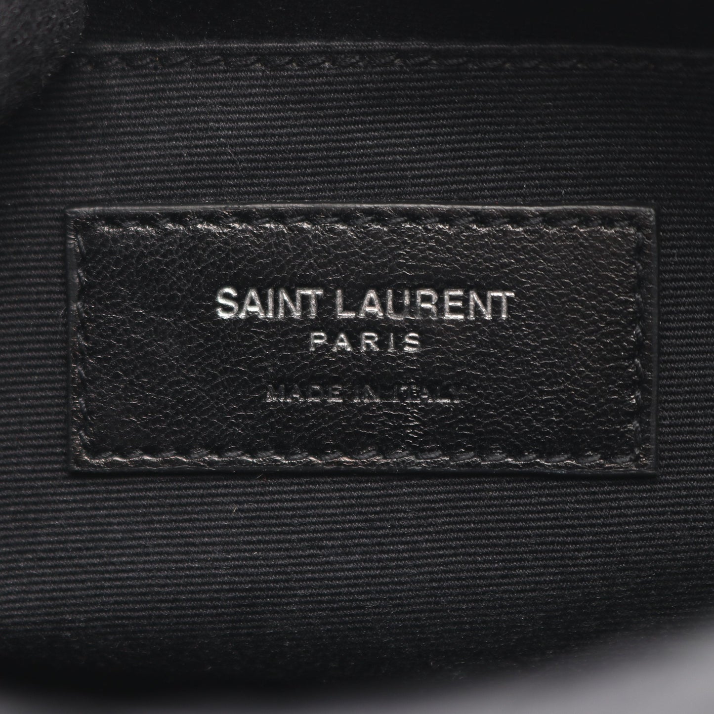 ルル ミニ ボーリングバッグ チェーンショルダーバッグ レザー ブラック サンローランパリ バッグ SAINT LAURENT PARIS