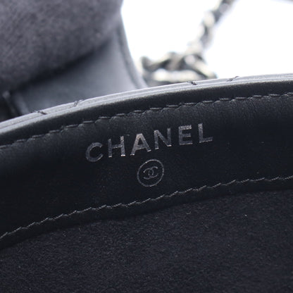 2.55 マトラッセ アイコン フォンホルダー チェーンショルダーバッグ レザー ブラック シルバー金具 シャネル バッグ CHANEL