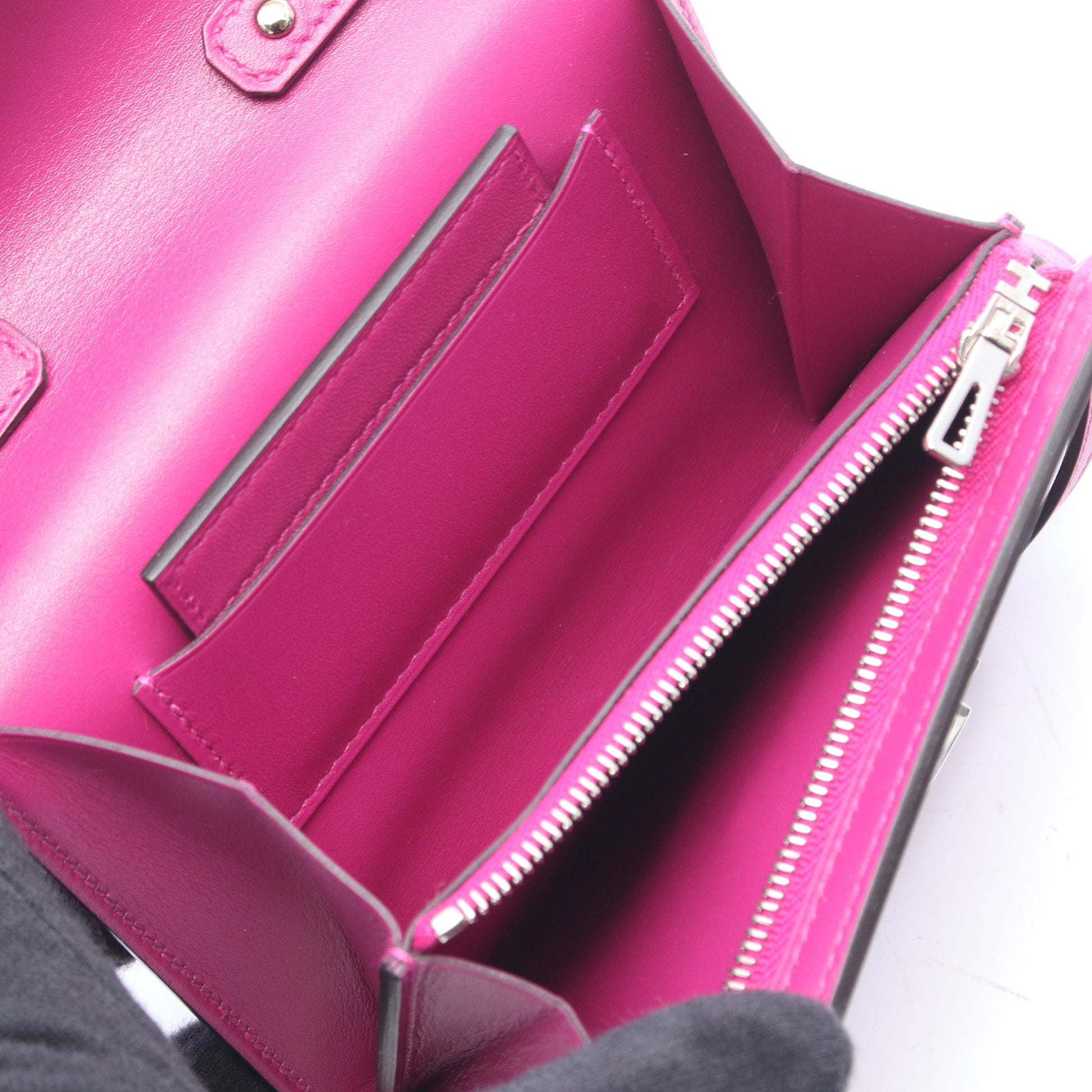 シネティック ミニ トゥーゴー ローズパープル ショルダーバッグ ヴィランドリー ピンクパープル シルバー金具 ゴールド金具 C刻印 エルメス バッグ HERMES