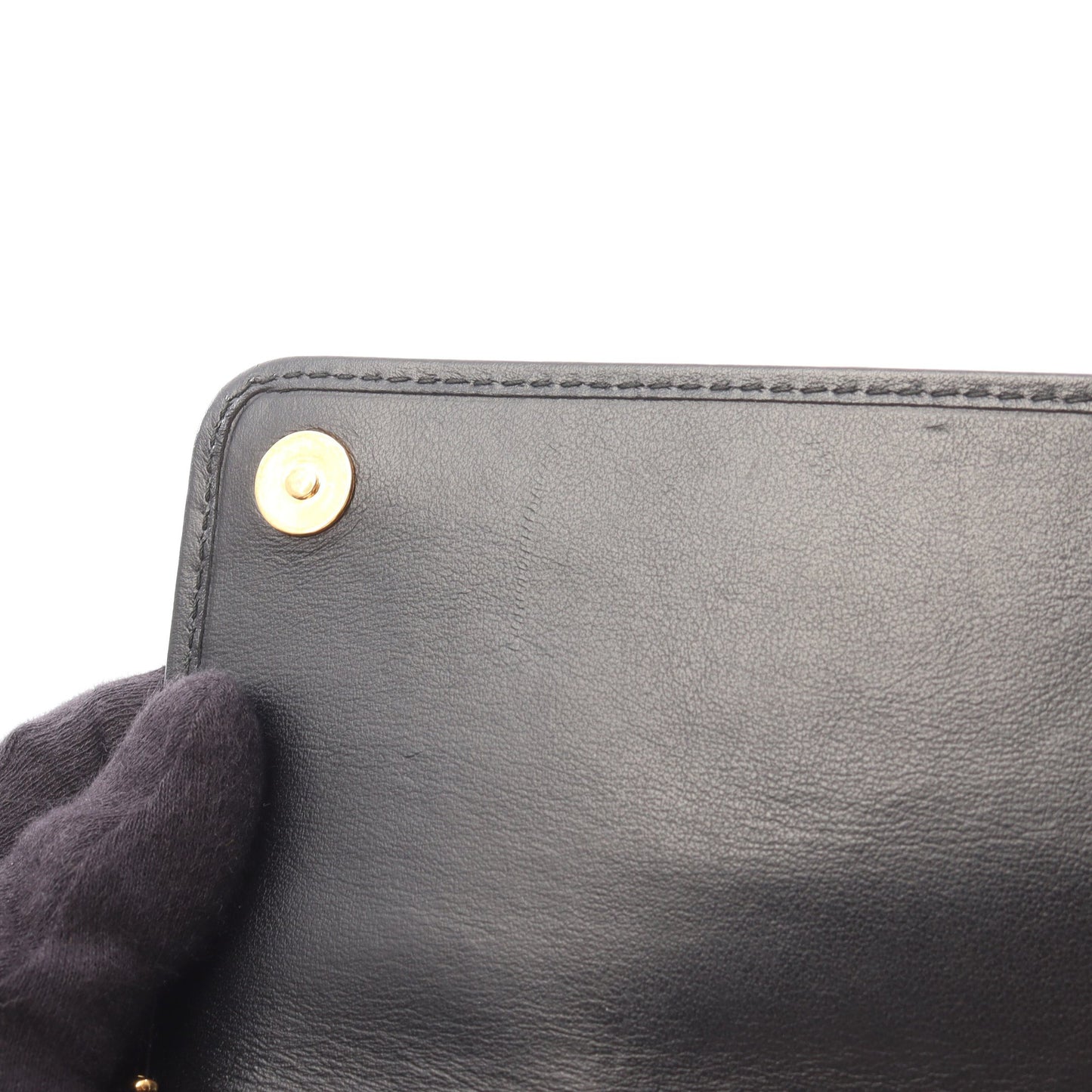 VELLUTO RICAMO 二つ折り長財布 ベロア レザー ブラック マルチカラー プラダ 財布・小物 PRADA
