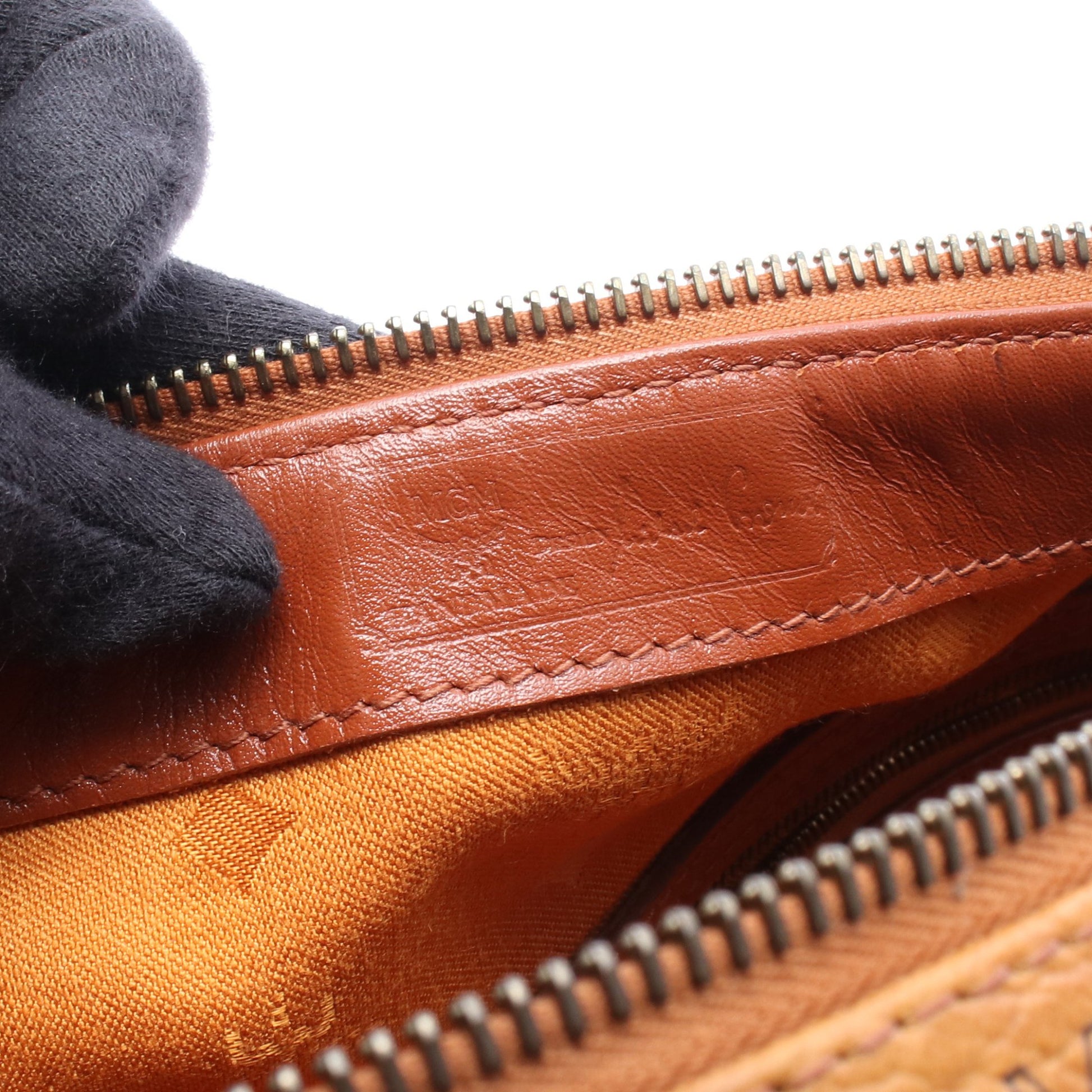 ヴィセトス ハンドバッグ ミニボストンバッグ PVC レザー ブラウン エムシーエム バッグ MCM