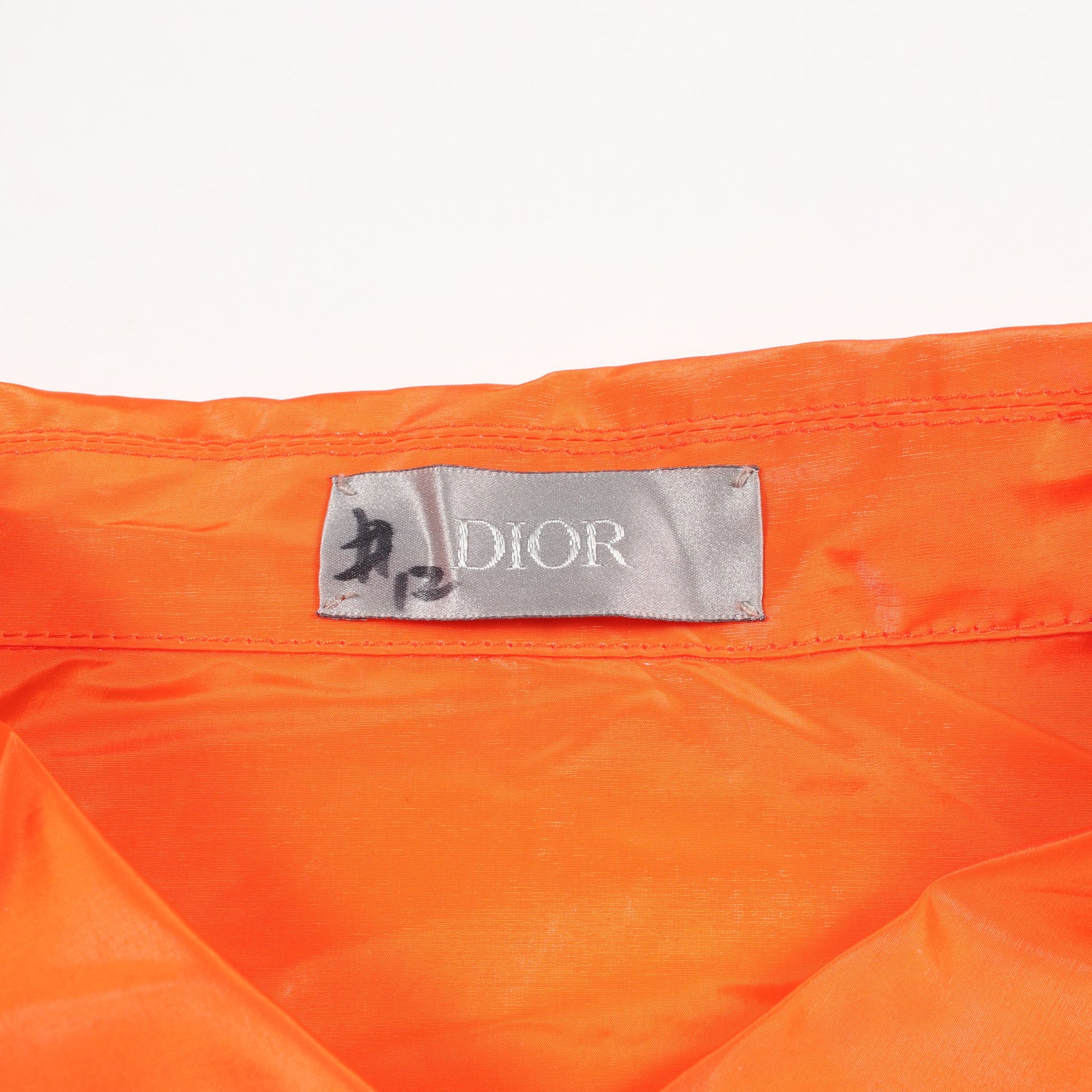 DIOR × KENNY SCHARF CDロゴ ジップアップ ジャケット ナイロン オレンジ クリスチャンディオール アウター Christian Dior