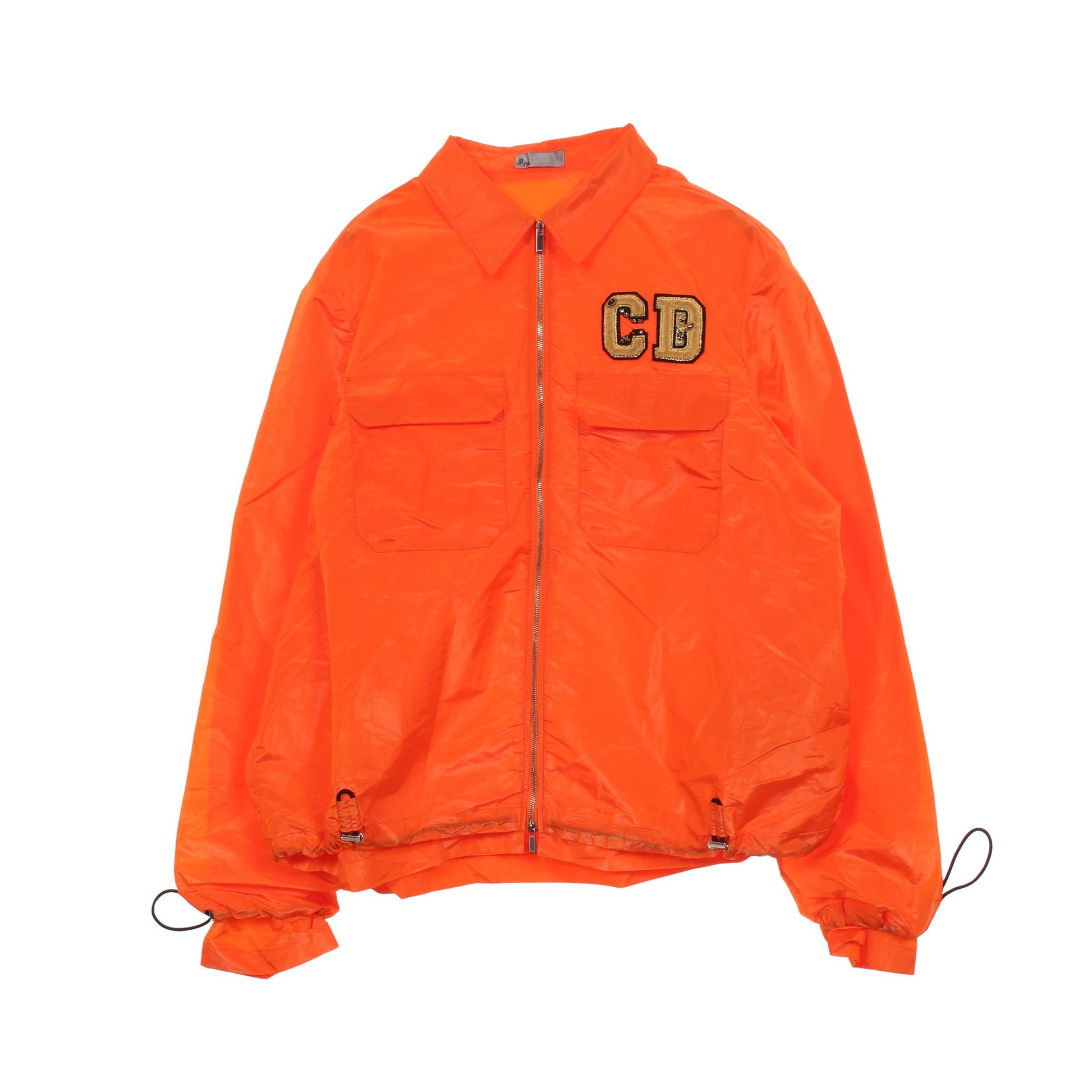 DIOR × KENNY SCHARF CDロゴ ジップアップ ジャケット ナイロン オレンジ クリスチャンディオール アウター Christian Dior