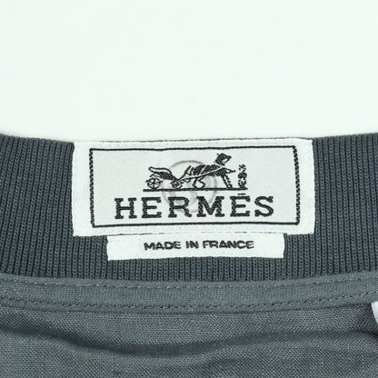 ジップアップ ブルゾン リネン グレーグリーン エルメス アウター HERMES