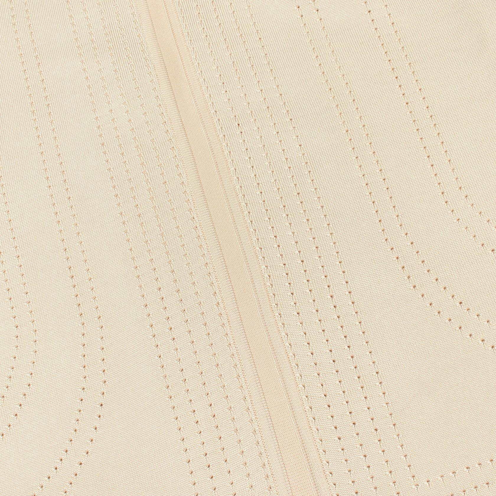 BRIDES DE GALA オープンワークニット スカート シルク ナイロン ピンクベージュ エルメス ボトムス HERMES