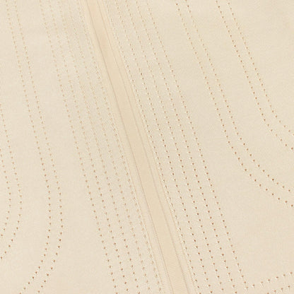 BRIDES DE GALA オープンワークニット スカート シルク ナイロン ピンクベージュ エルメス ボトムス HERMES