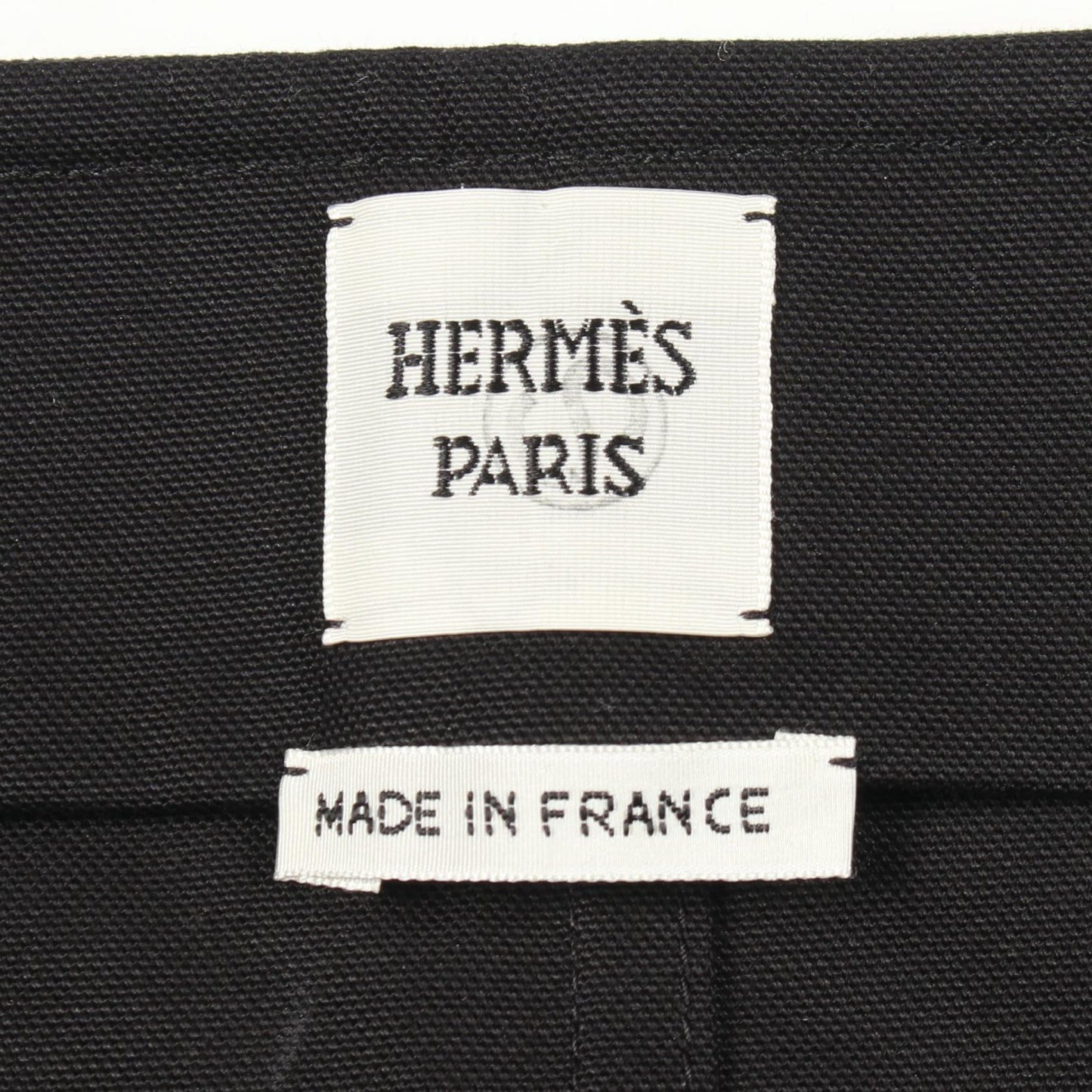 ベル付き スカート コットン ブラック エルメス ボトムス HERMES