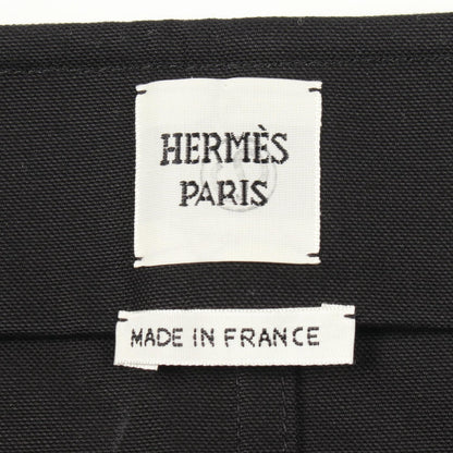 ベル付き スカート コットン ブラック エルメス ボトムス HERMES