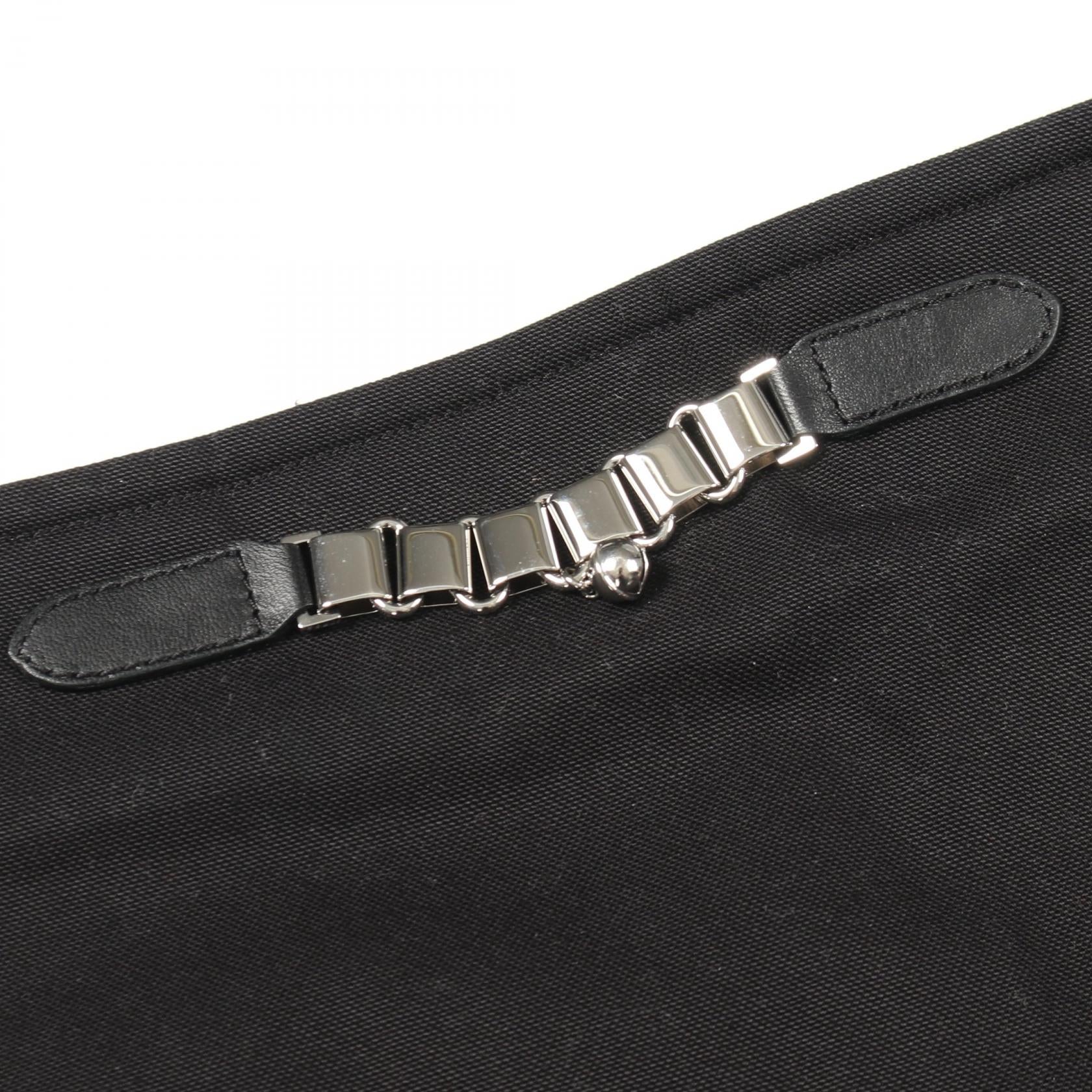 ベル付き スカート コットン ブラック エルメス ボトムス HERMES