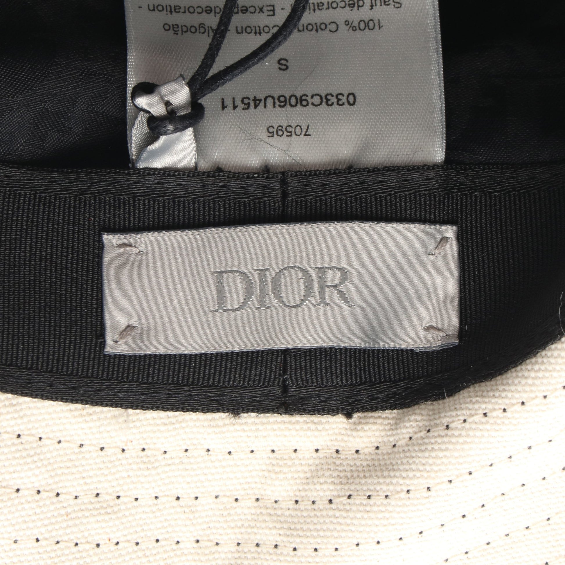 DIOR × TRAVIS SCOTT CACTUS JACK ハット コットン ブラック ディオール 財布・小物 DIOR