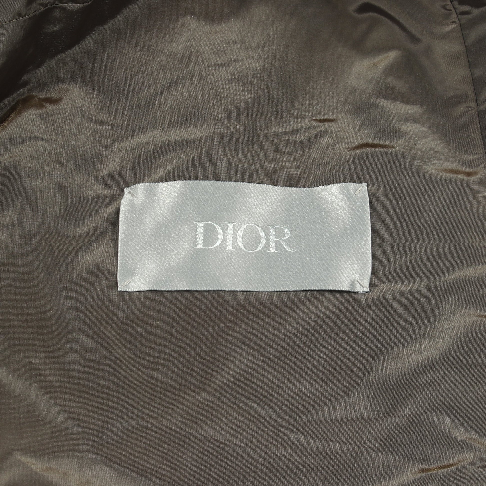 オブリーク フード付き ナイロンジャケット ナイロン カーキグリーン ディオール アウター DIOR