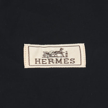 セリエボタン ジップアップ ジャケット ナイロン ラムスキン ネイビー エルメス アウター HERMES