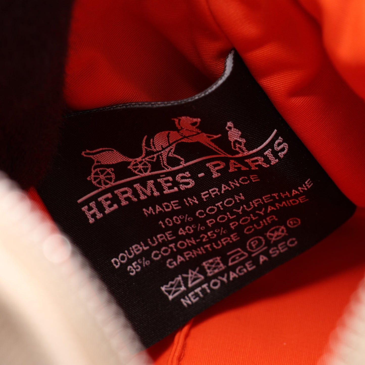 ボリードポーチ20 ポーチ キャンバス レザー ライトベージュ ライトブラウン シルバー金具 エルメス 財布・小物 HERMES