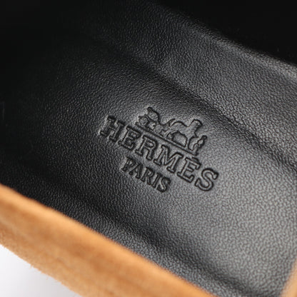 フォーブル モカシン スエード ライトブラウン エルメス シューズ HERMES