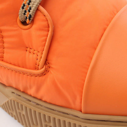 フレッシュ ショート ブーツ ナイロン レザー オレンジ エルメス シューズ HERMES