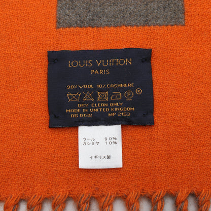 エシャルプ シティフルオ マフラー ウール カシミヤ オレンジ グレー ルイヴィトン 財布・小物 LOUIS VUITTON