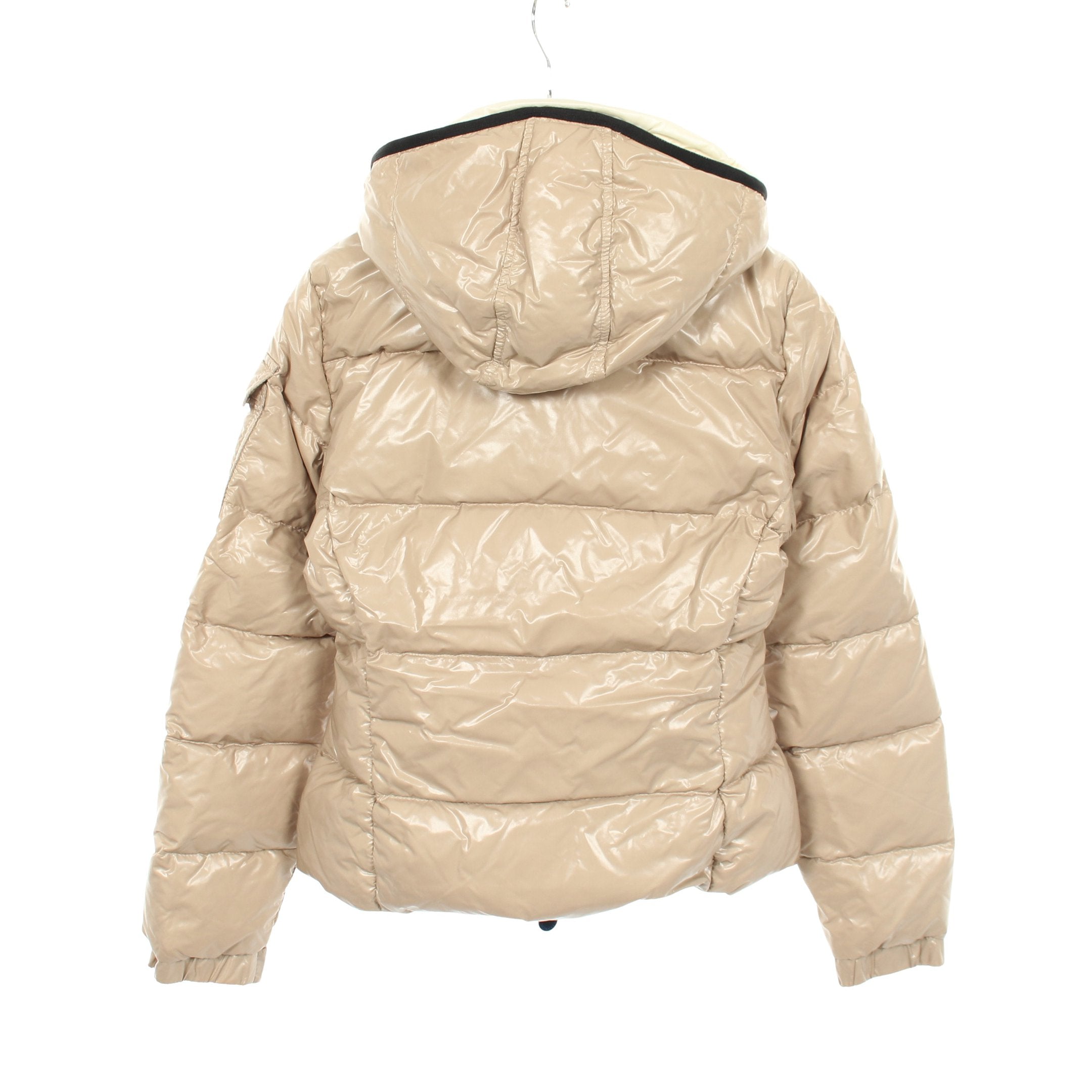 18196✨MONCLER BADIA ビッグロゴ ダウンジャケット ベージュ BADIA ダウンジャケット ナイロン ベージュ モンクレール – RECLO