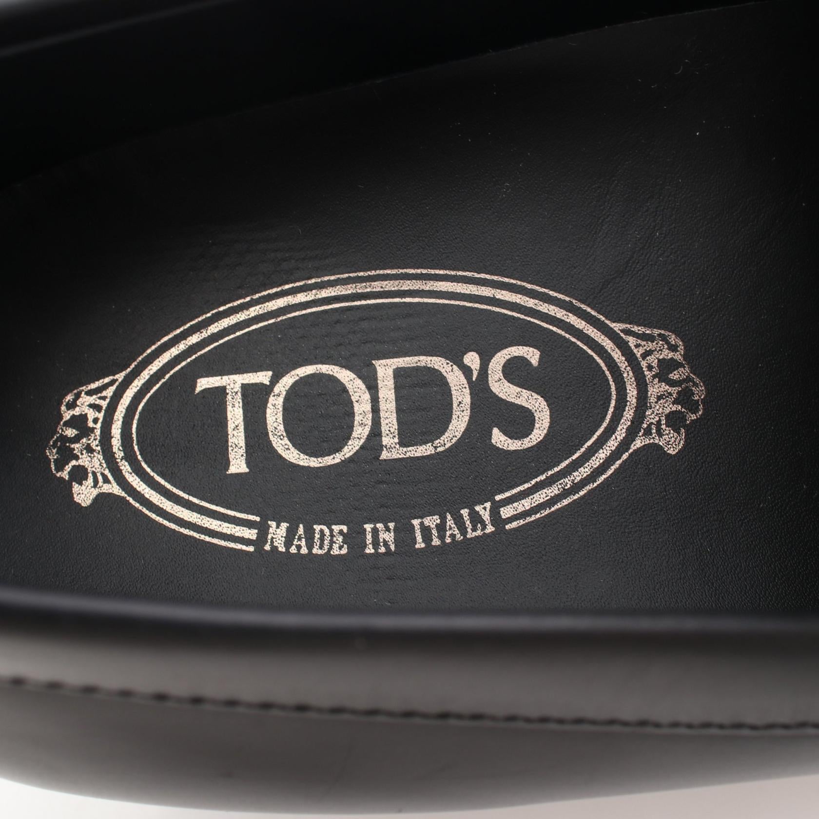コインローファー ドライビングシューズ レザー ブラック トッズ シューズ TOD'S