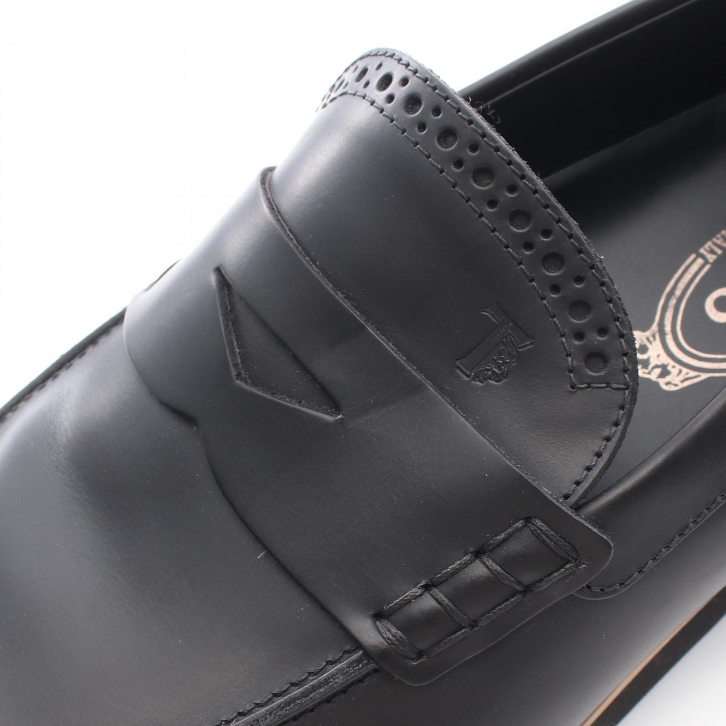コインローファー ドライビングシューズ レザー ブラック トッズ シューズ TOD'S