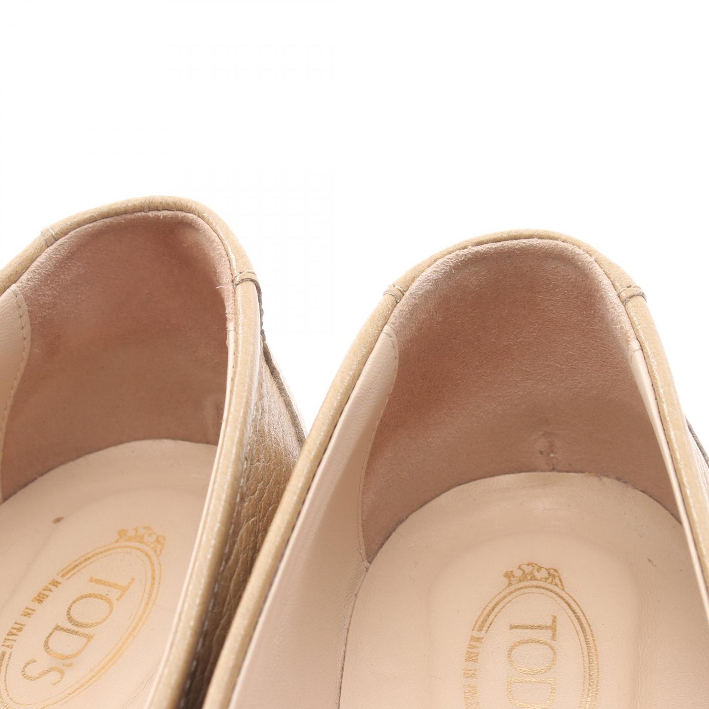 KATE ケイト ローファー フラットシューズ レザー ベージュ トッズ シューズ TOD'S