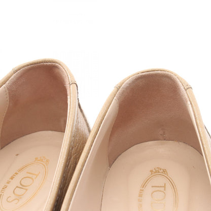 KATE ケイト ローファー フラットシューズ レザー ベージュ トッズ シューズ TOD'S