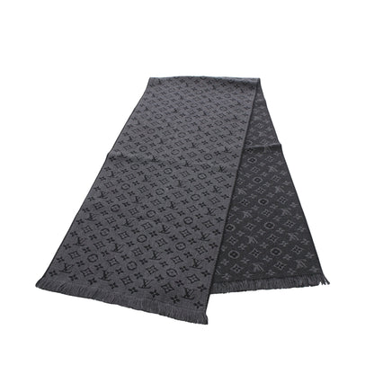 エシャルプ モノグラム クラシック アントラシット マフラー ウール ダークグレー ブラック ルイヴィトン 財布・小物 LOUIS VUITTON