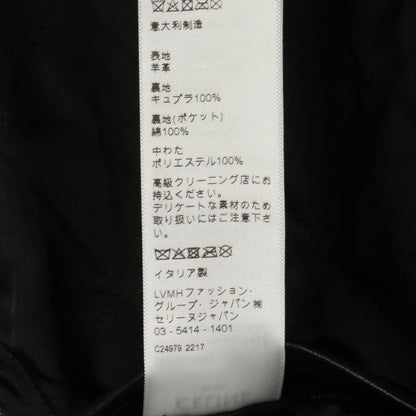 フード付 レザージャケット ラムスキン ブラック セリーヌ アウター CELINE