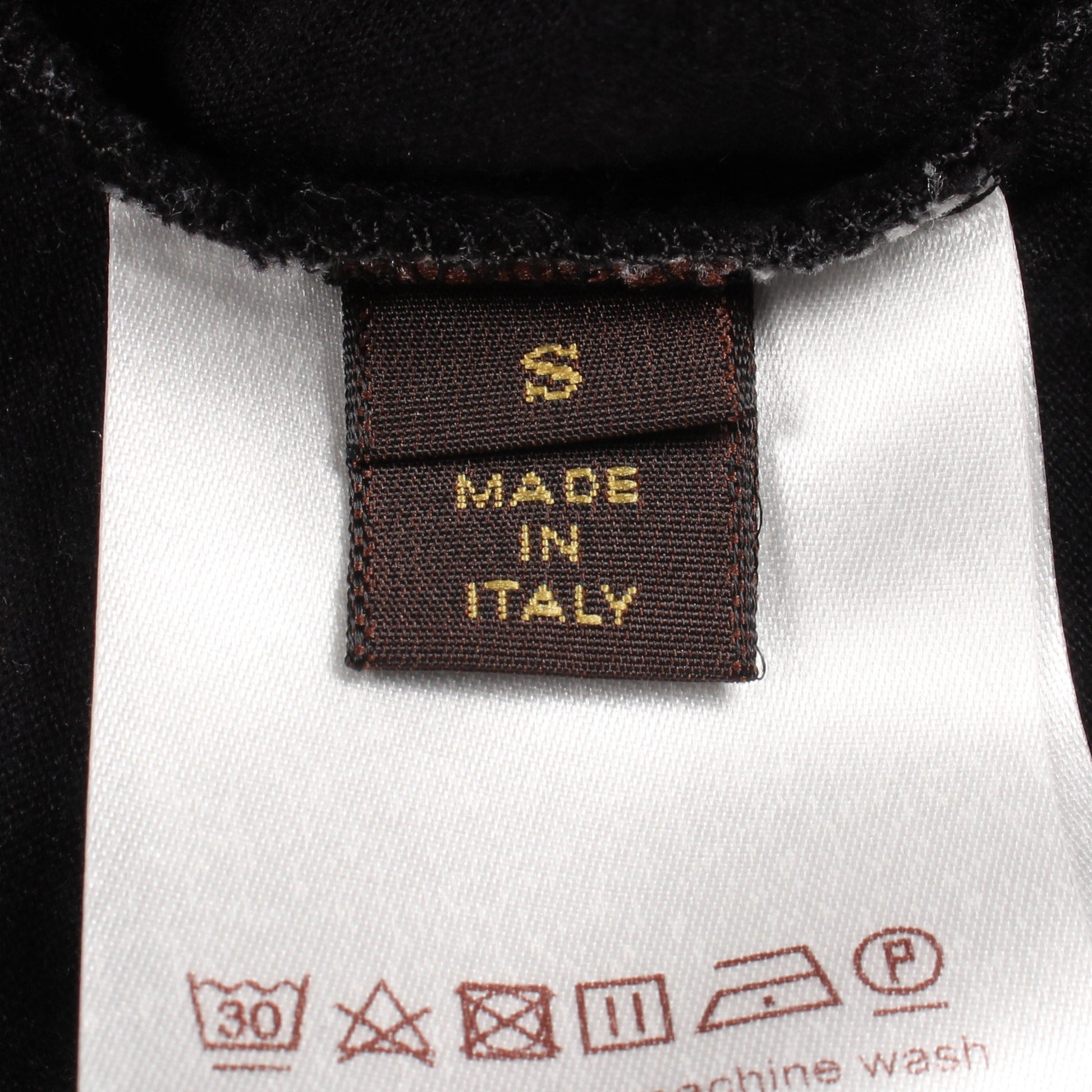 フラグメントデザイン 半袖Tシャツ コットン ブラック ルイヴィトン トップス LOUIS VUITTON