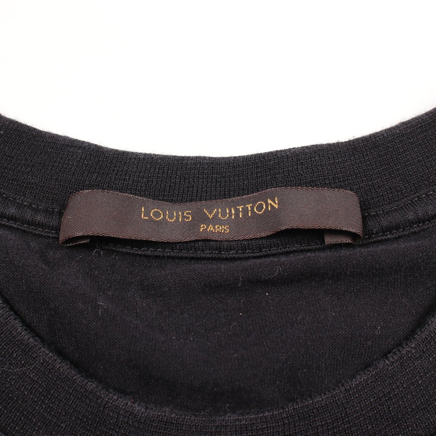 フラグメントデザイン 半袖Tシャツ コットン ブラック ルイヴィトン トップス LOUIS VUITTON