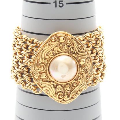 ブレスレット GP フェイクパール ゴールド オフホワイト ヴィンテージ シャネル アクセサリー CHANEL