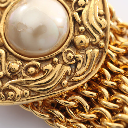 ブレスレット GP フェイクパール ゴールド オフホワイト ヴィンテージ シャネル アクセサリー CHANEL