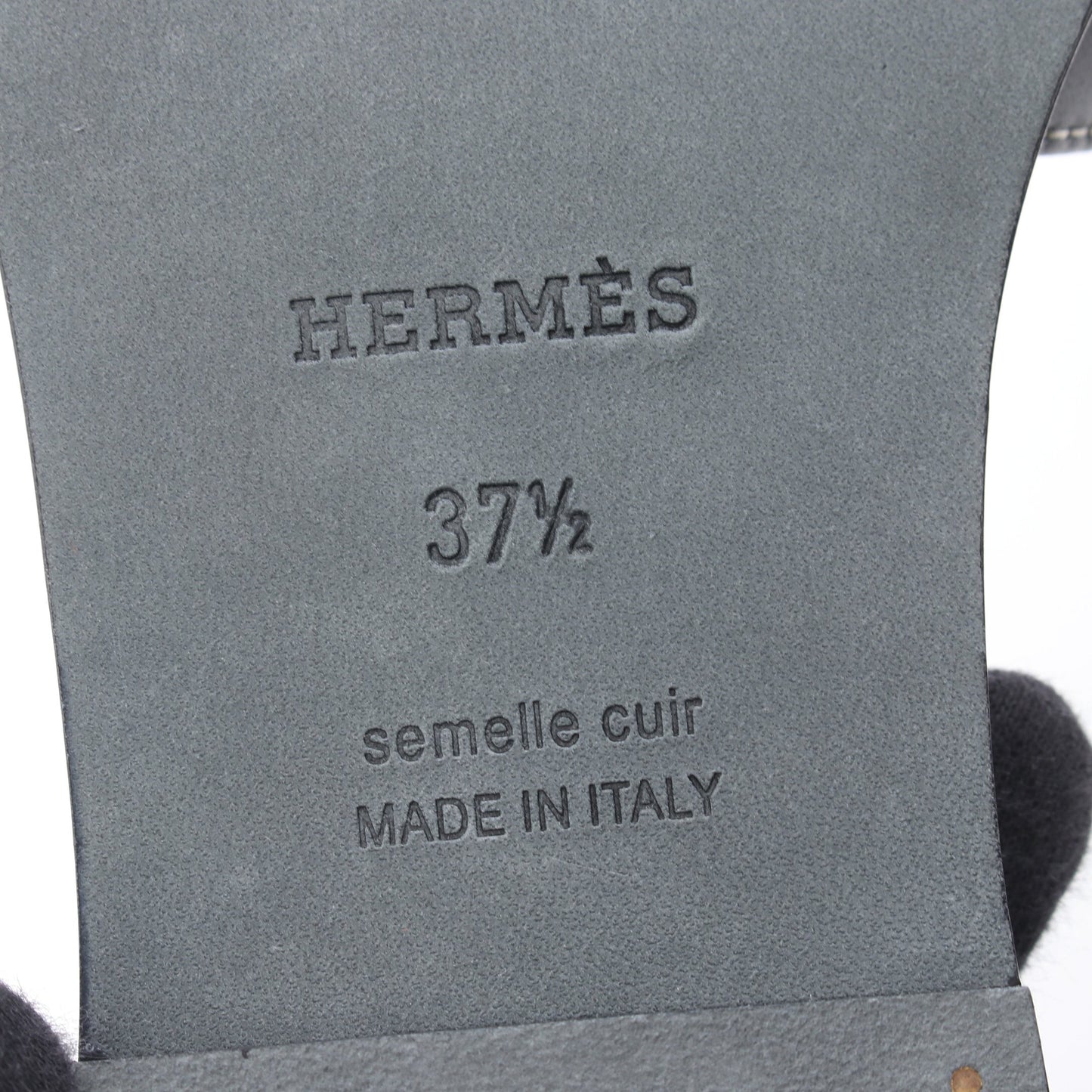 オラン サンダル レザー ブラック エルメス シューズ HERMES