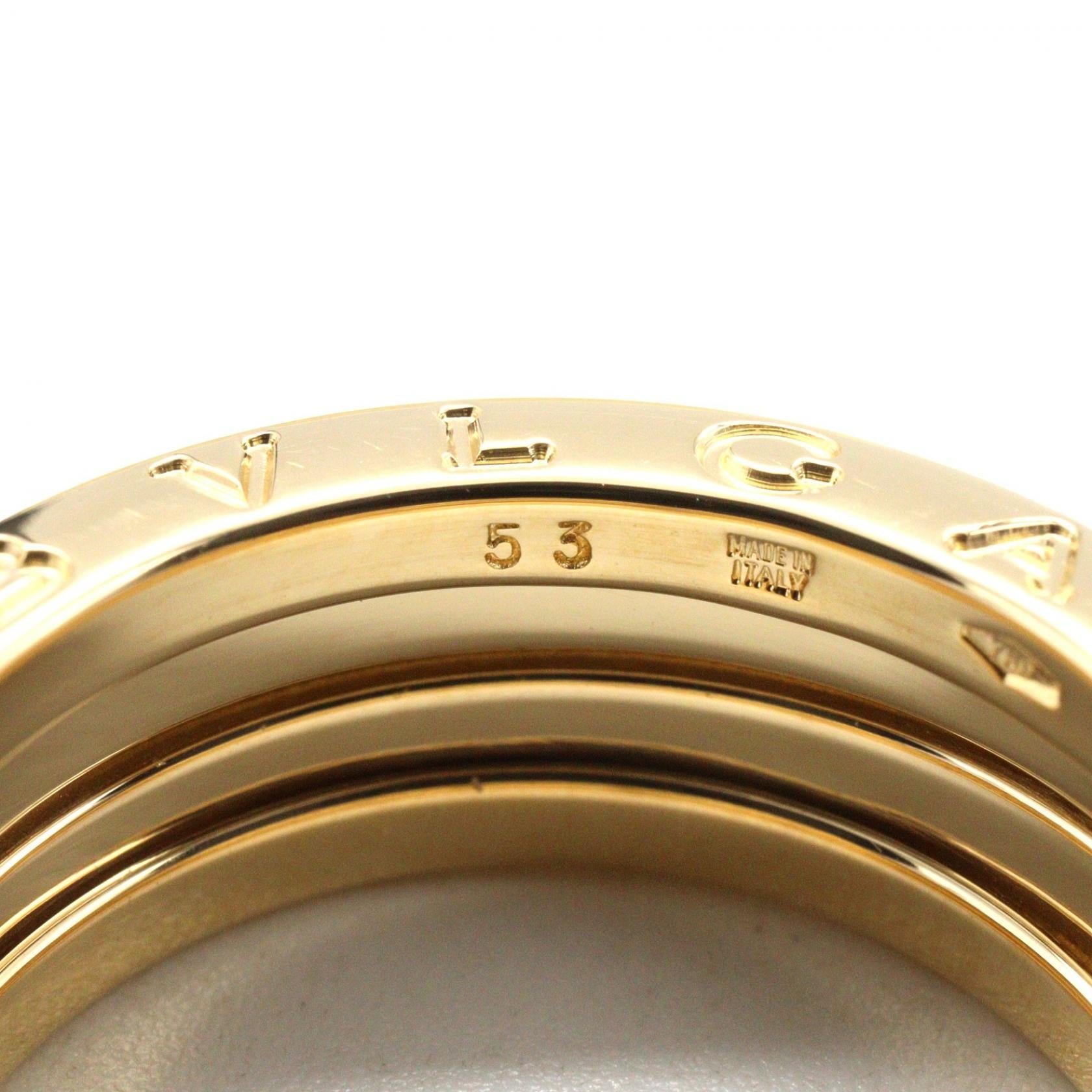 B-zero1 ビーゼロワン リング 3バンド リング 指輪 K18YG イエローゴールド ブルガリ アクセサリー BVLGARI