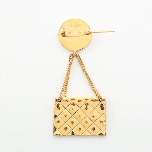 マトラッセ バッグモチーフ ブローチ GP ゴールド 25 シャネル アクセサリー CHANEL