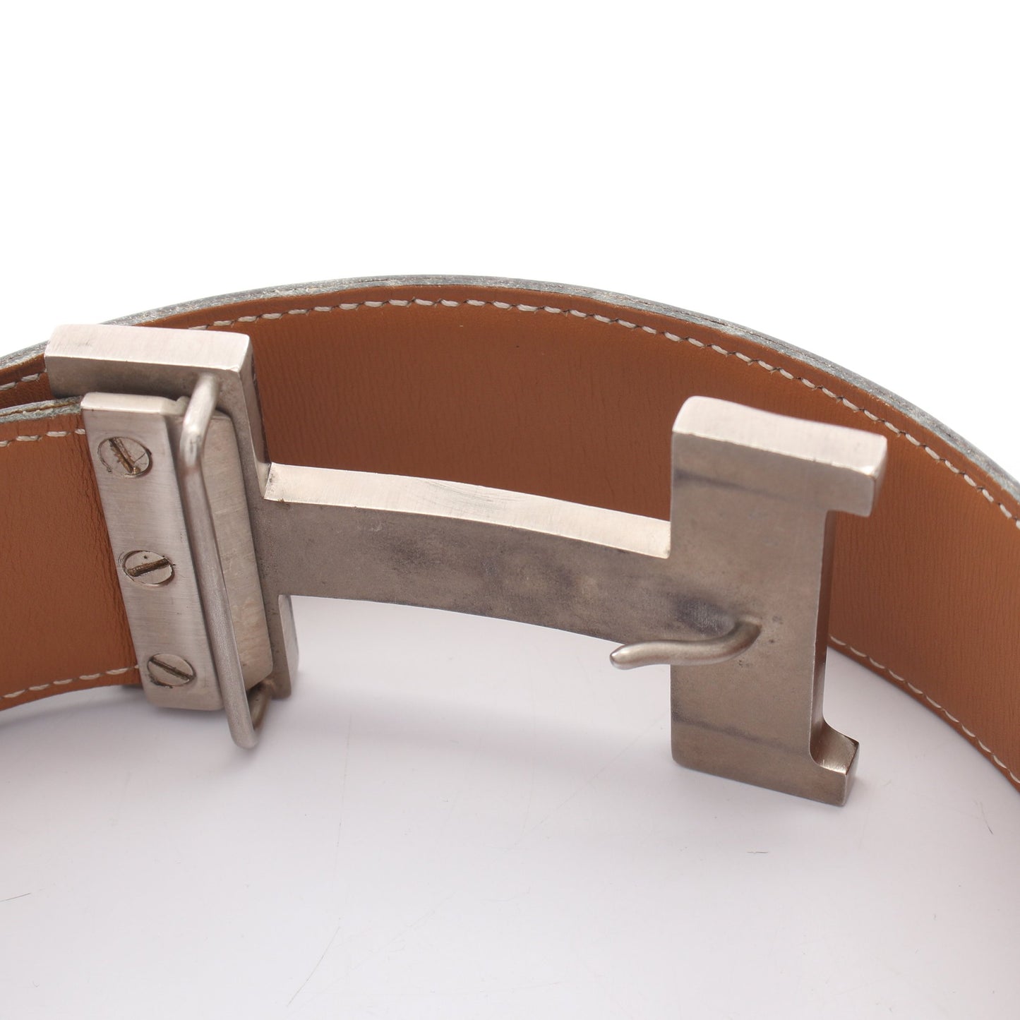 コンスタンス Hベルト ベルト ボックスカーフ ブラック ゴールド金具 □C刻印 エルメス 財布・小物 HERMES