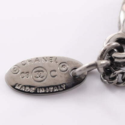 ココマーク ネックレス ラインストーン シルバー ブラック ライトイエロー 08C シャネル アクセサリー CHANEL