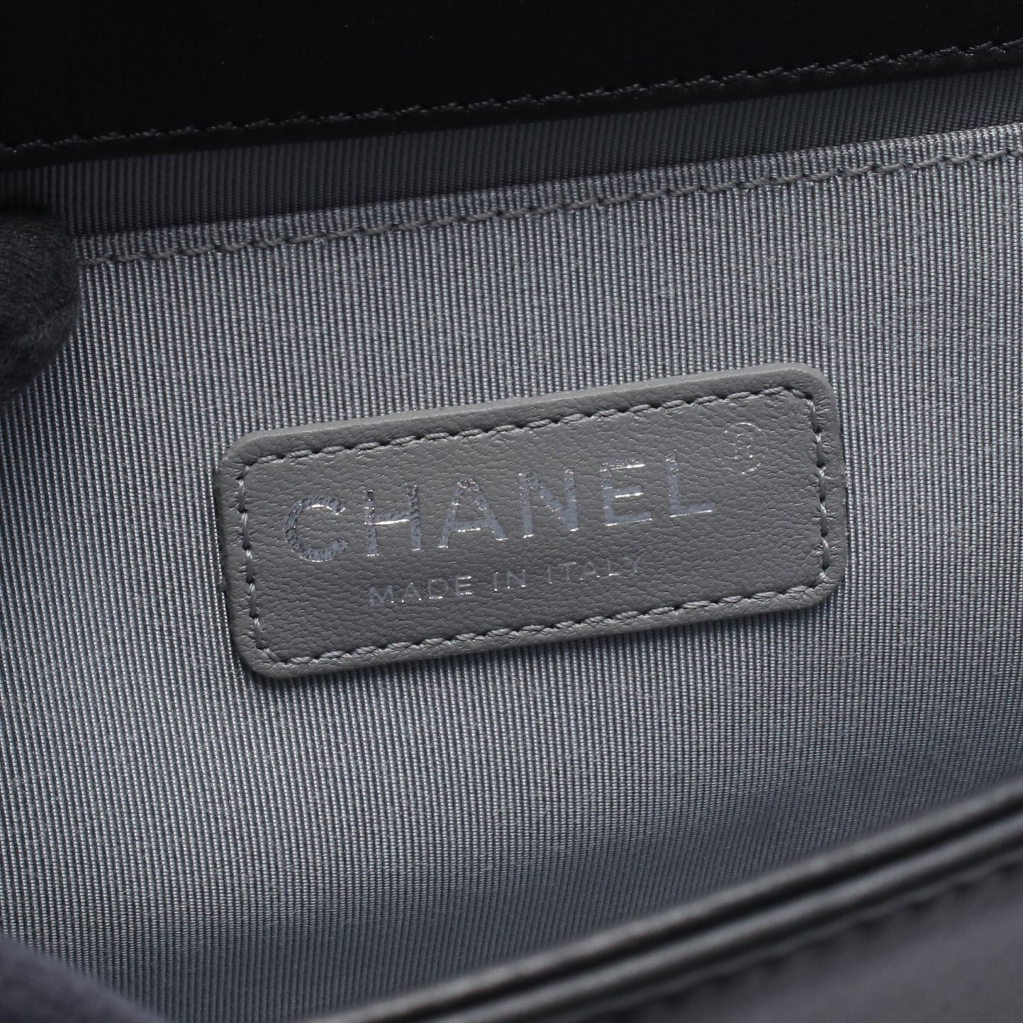 ボーイシャネル チェーンショルダーバッグ レザー ブラック シルバー金具 シャネル バッグ CHANEL