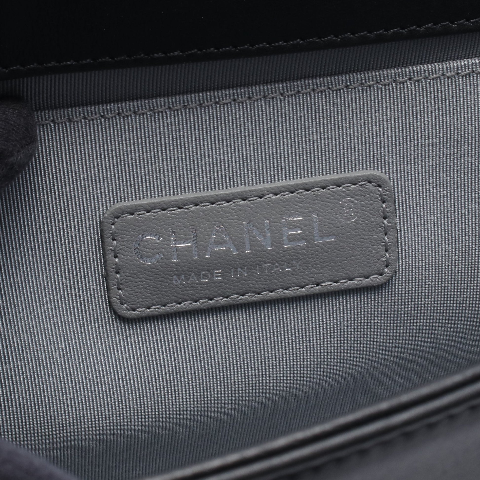 ボーイシャネル チェーンショルダーバッグ レザー ブラック シルバー金具 シャネル バッグ CHANEL