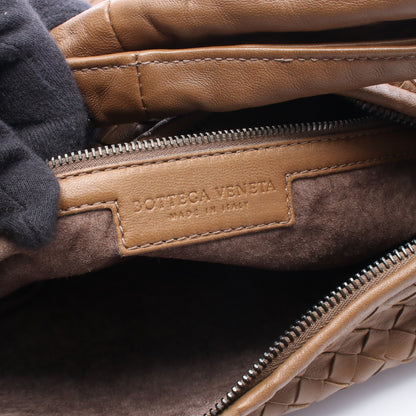 イントレチャート ワンショルダーバッグ ラムスキン ブラウン ボッテガヴェネタ バッグ BOTTEGA VENETA