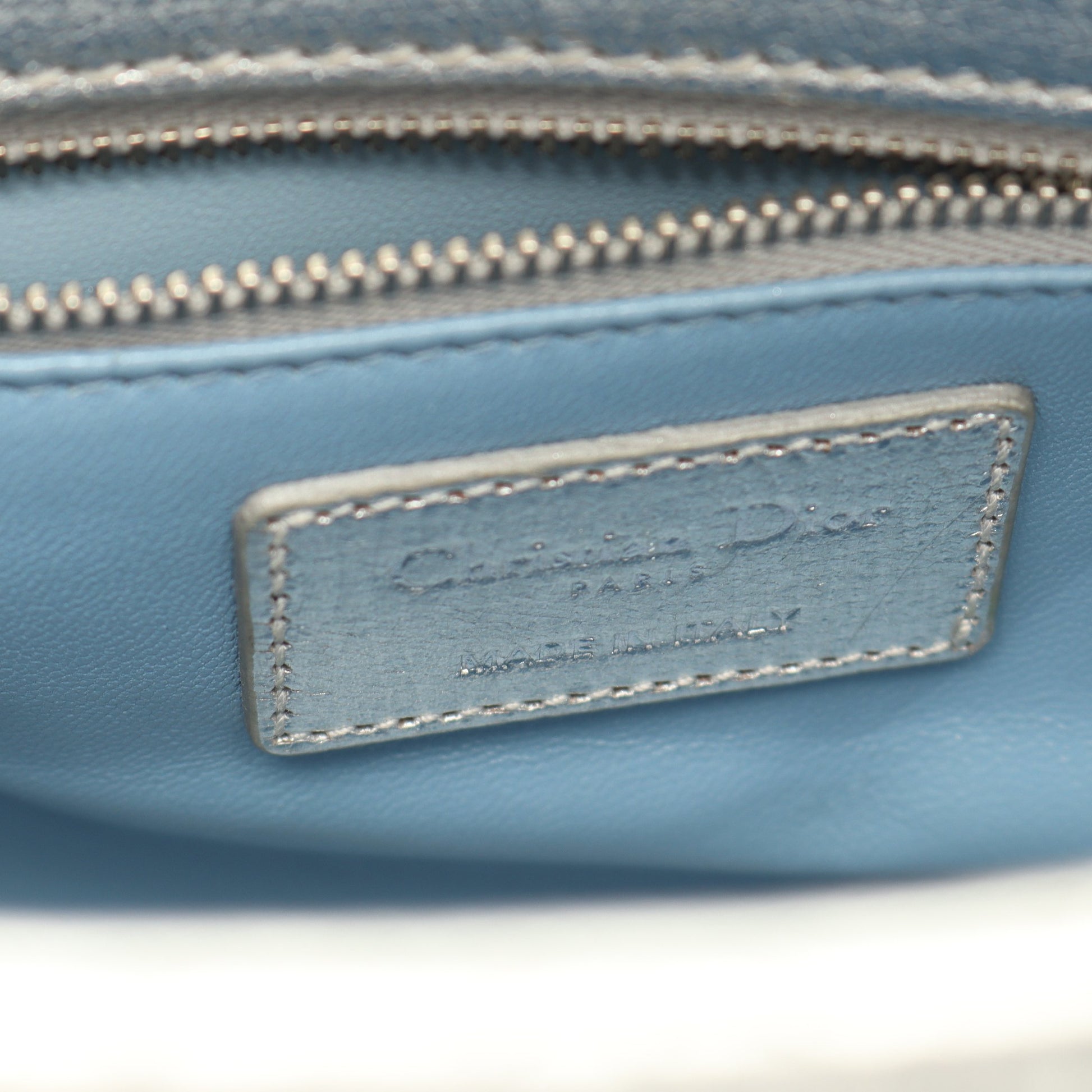 LADY DIOR MY ABCDIOR レディディオール スモール カナージュ 2WAY ハンドバッグ レザー シルバー クリスチャンディオール バッグ Christian Dior